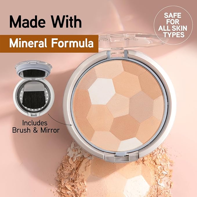 Physicians Formula Setting Powder Palette Multi-Colored Pressed Finishing Powder Translucent, Natural Coverage, Dermatologist Tested, Clinicially Tested