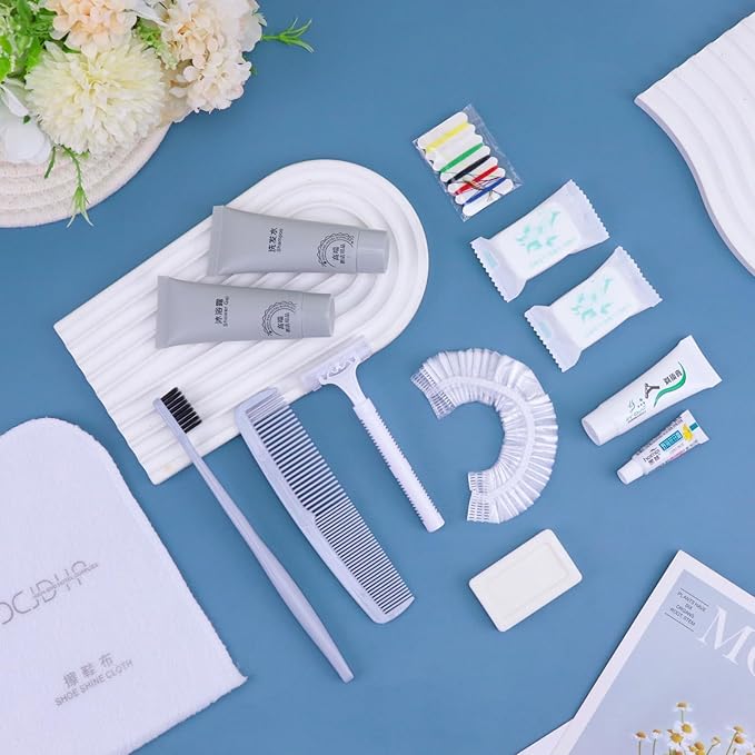 Hygiene Kit, Hygiene Kit Bulk, The Travel Hygiene Kit Is Fully Equipped, Individually Packed, Easy To Carry, Convenience Kits Suitable For Hotel, Home, Camping, Travel (PACK-12)