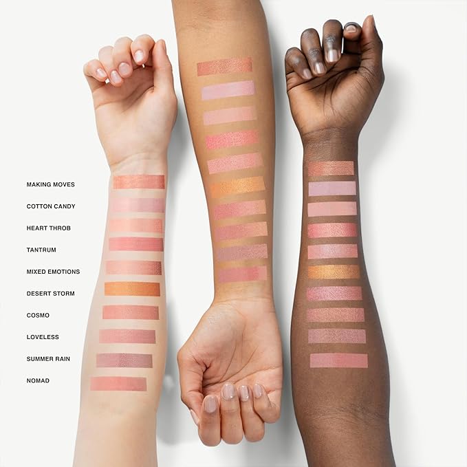 Makeup Powder Blusher - "Cosmo" - 4g / 0.141 oz - Full Coverage, Natural Blush - Soft, Buildable Pink, Coral, Peach & Golden Hues - Matte & Shimmering Shades Gives Cheeks a Radiant Glow