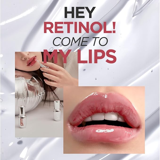 PRIMERA Retinol Volume Lip Serum #Rosy - Retinol Lip Plumper with Silicon Tip, Long-lasting Plump & Glossy Hydrator, Clinically Proven Firming & Moisture Lock (0.42 oz / 12g)(0.42 oz / 12g)