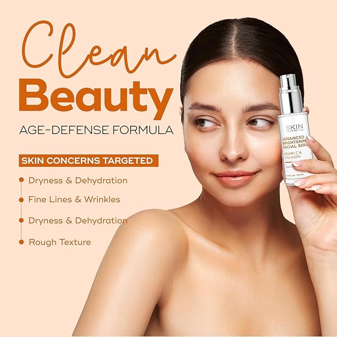 Serum & Face Mask Set, Vitamin C & Collagen & Hyaluronic Acid Value Set - Anti-Aging, Hydrating - Clean Beauty Ingredients, Cruelty-Free Korean Skin Care - Set of 3