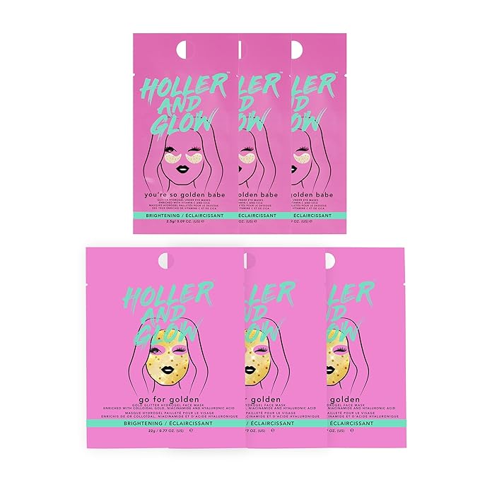 Holler and Glow Total Gold Getter 6-Piece Masking Set (Worth Value $20.94)