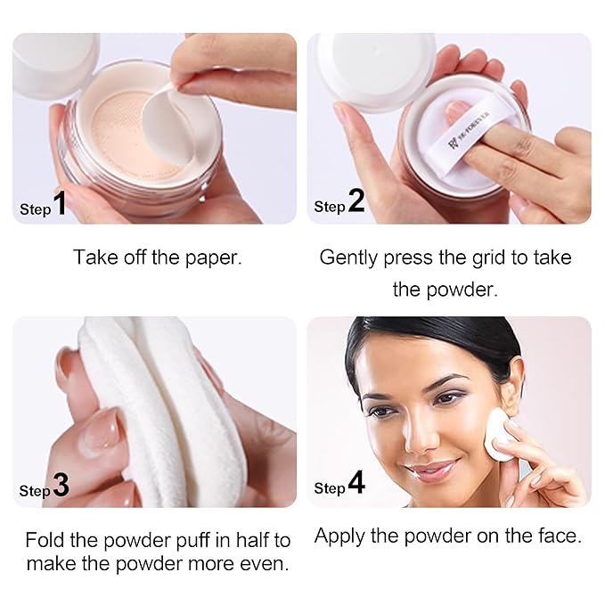 FV Translucent Powder Setting Powder, Oil-control & Long Lasting Loose Face Powder, Waterproof, Lightweight & Blurring Pores Finishing Powder, Talc-free Baking Powder Makeup, Translucent