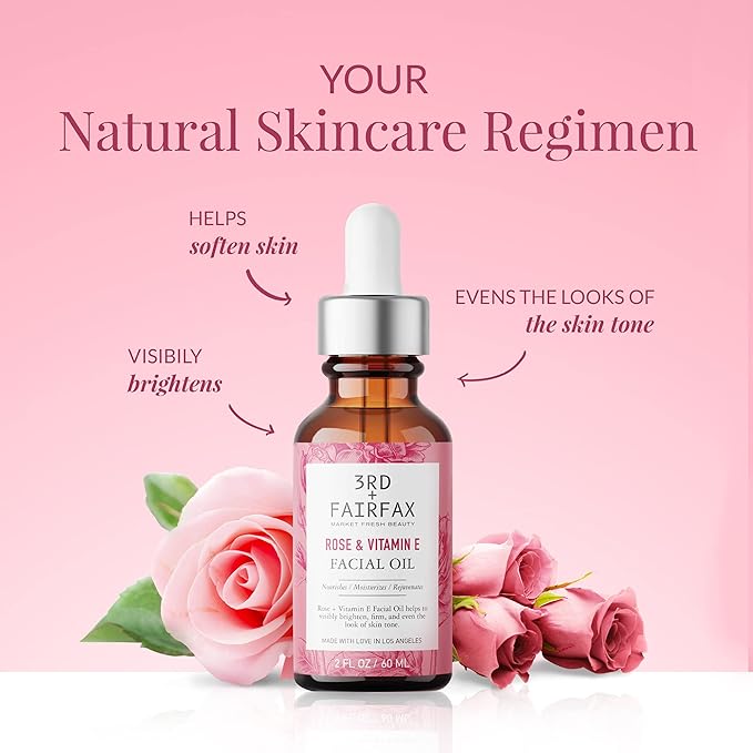 Rose & Vitamin E Facial Oil - 2oz