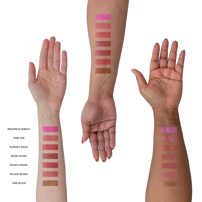 Nudies Matte + Glow Core All Over Face Blush Color - Sunset Gold
