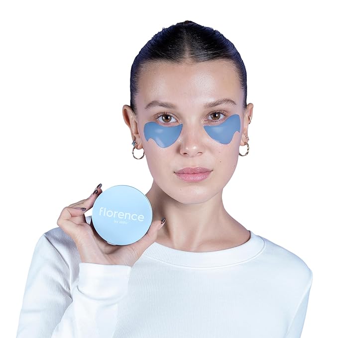florence by mills Surfing Under the Eyes Hydrating Under Eye Treatment Gel Pads, 30 Count/ 15 Pairs, 15 Pairs