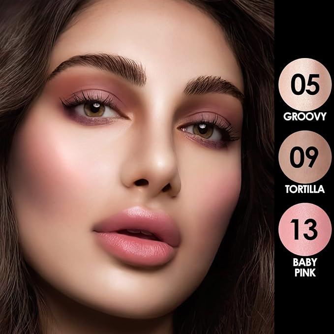 FOCALLURE 3 Pcs Cream Contour Sticks,Shades with Highlighter & Bronzer & Blush,Non-greasy Long-wear Face Contouring Pen,Easy to Sculpt the Face and Create a Lightweight Finishing Makeup,FAIR