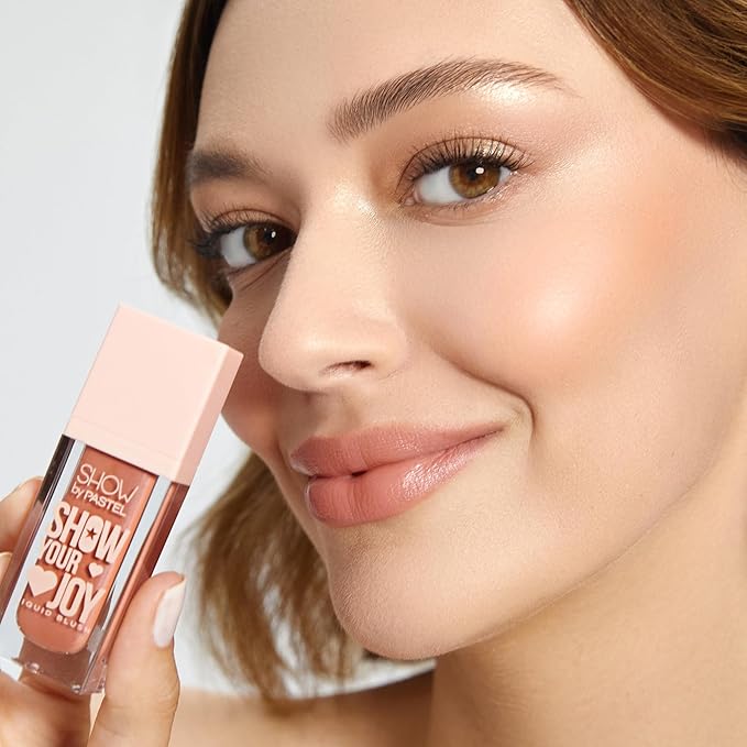 Show Your Joy Liquid Blush 53 | Peach | Dewy Finish | Natural Looking | Clean Beauty | Moisturize The Skin Up to 24 Hours | Cruelty-Free | Natural and Fresh Looking | 0.141 fl.oz.