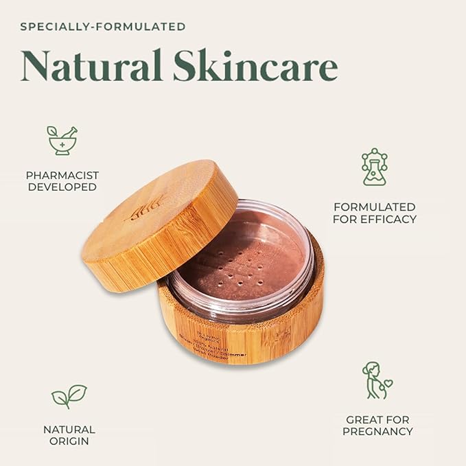 Dr. Lily Ros- All-Natural Blush, Bronzer & Shimmer – Plant Based No Harsh Chemicals, No Parabens or Synthetic Fragrances 100% Natural Formula Safe for Sensitive Skin (Golden Sun)