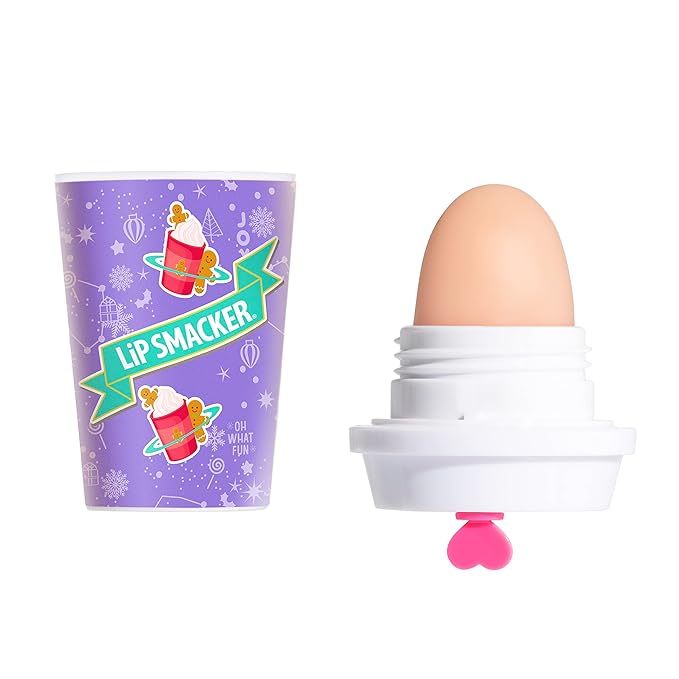Lip Smacker Holiday Christmas Flavored Lip Balm Frappe Gingerbread Stocking Stuffer Gift For Kids