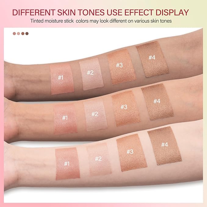 Blush Stick, Cream Blush Stick for Cheeks & Lips, Blendable Long-Lasting Multi-Use Contour Stick & Highlighter Makeup (RICH GLOW)