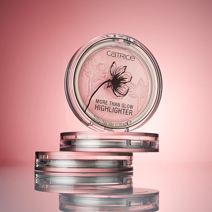 Catrice More Than Glow Powder Highlighter in Supreme Rose Beam with Silky Soft Texture for a Subtle Glow