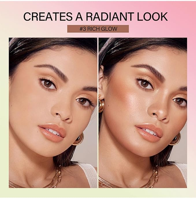 Bronzer Stick 4 Colors Blendable and Buildable Face Bronzer Face Shaping Long Lasting Cream Contour Bronzer Stick (02 Soft Glow)