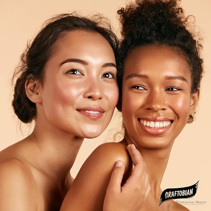 Graftobian HD Glamour Crème Foundation 1/2oz, Weightless Full Coverage Makeup, 65 Inclusive Shades, For All Skin Types, Natural or Full-Glam Looks, For Professionals and Beginners (Cappuccino)