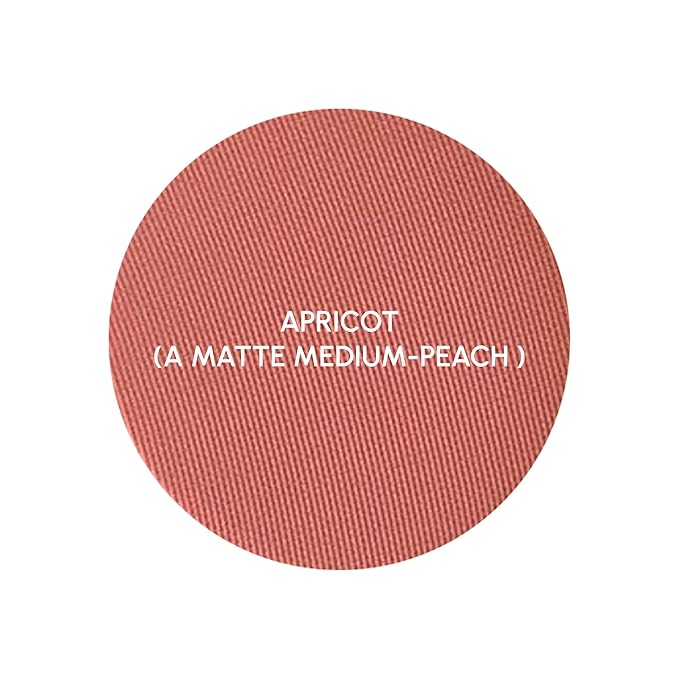 PRIMROSE POWDER BLUSH, Pressed Blush Face Makeup, Buildable Formula, Smooth Finish, Paraben Free, Made in the USA 0.11 oz. (Apricot)