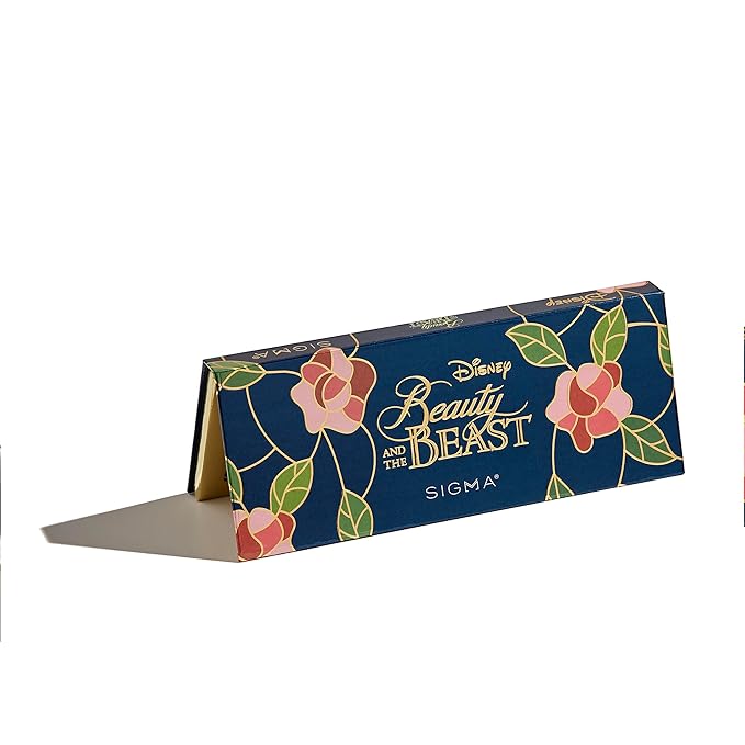 Sigma Beauty Cheek Palette – Disney’s Beauty and the Beast Pink Blush and Highlighter Makeup Palette - Smooth, Buttery Soft Pressed Powder with a Clean Formula and Long-Lasting Wear