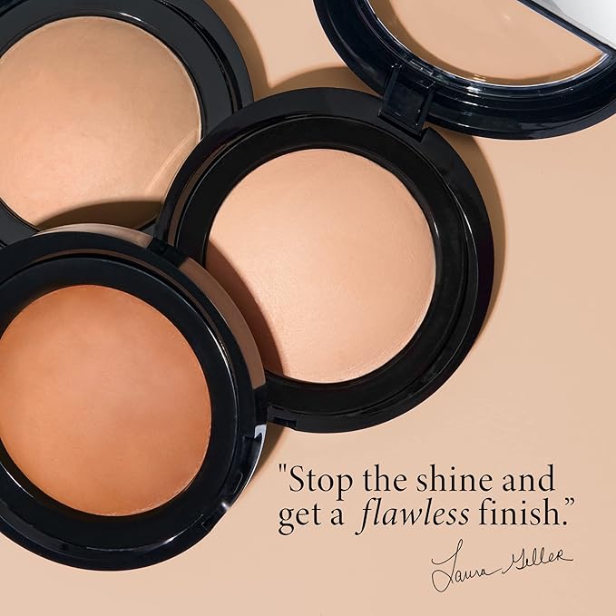 LAURA GELLER NEW YORK Baked Blurring + Setting Powder, Translucent Makeup Setting Powder For Soft-Focus Finish, Minimize Fine Lines and Pores, Light/Medium