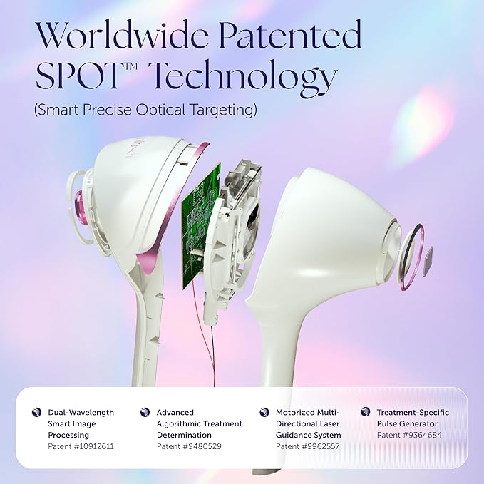 Epilaser At-Home Laser Hair Removal Device for Darker Skin, Safe, Intelligent, Clinical-Strength, Painless and Permanent Hair Removal for Face, Body, Bikini Line (Dark Skin)