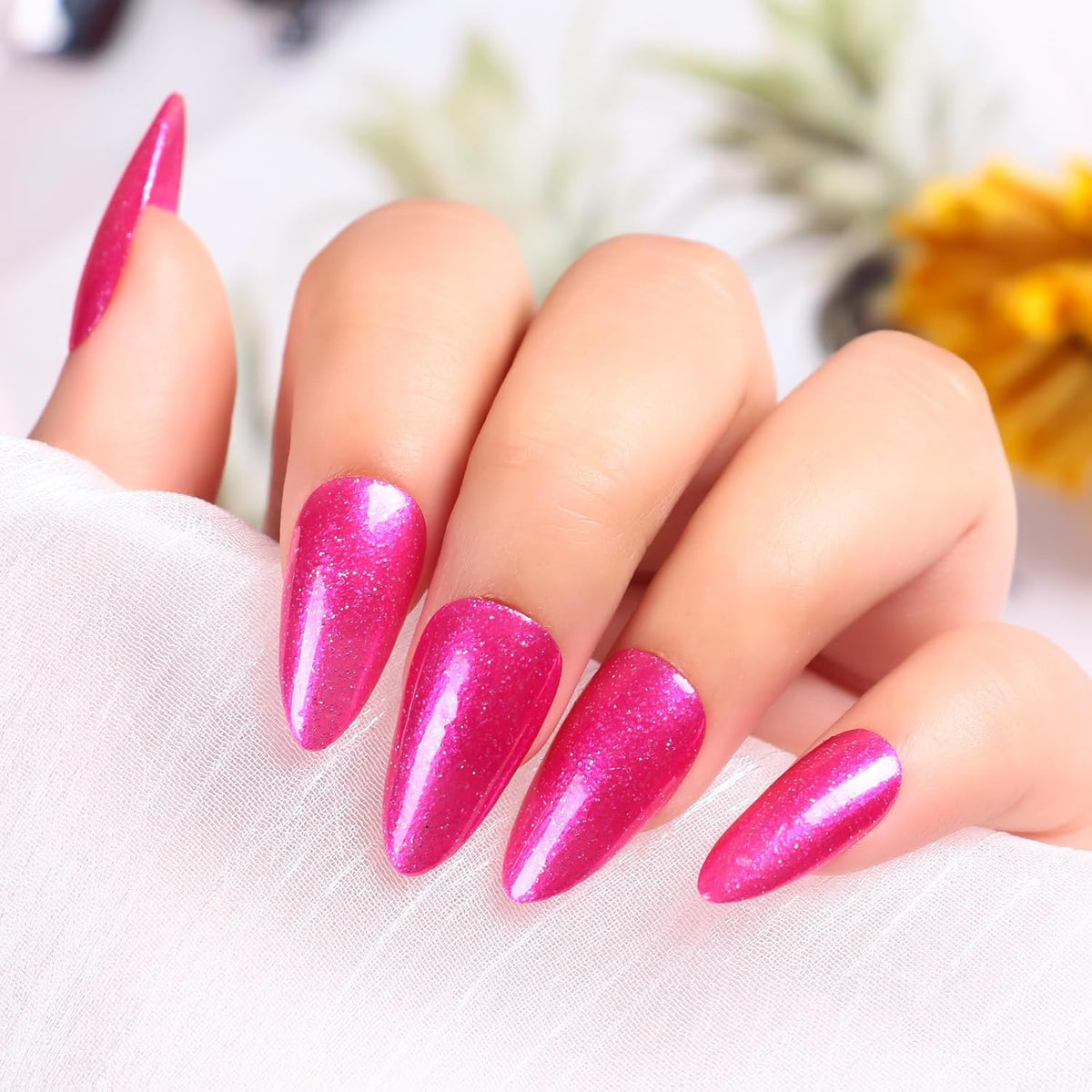 Major Dijit Quick Dry Nail Polish Pearl Magenta Pink Summer Nail Lacquer for Nail Art Regular Nail Polish 0.41 fl oz.