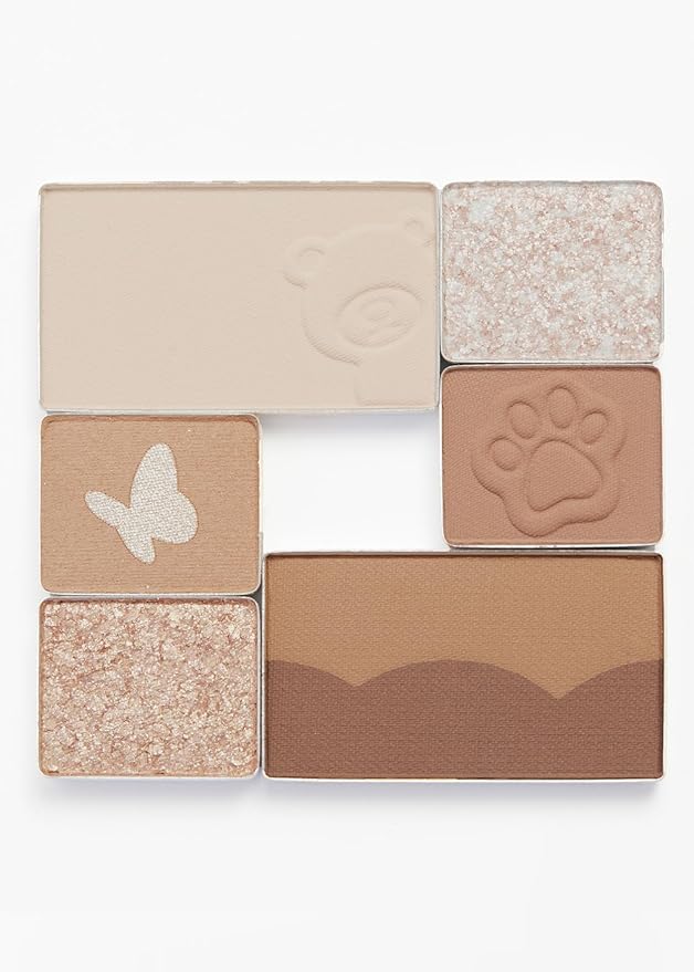 I'M MEME Wonder Soft Layer Palette - 7 Shades | Portable Size, Versatile, Blendable, Neutral Colors with Soft Texture, 01 My Teddy, 0.23 Oz