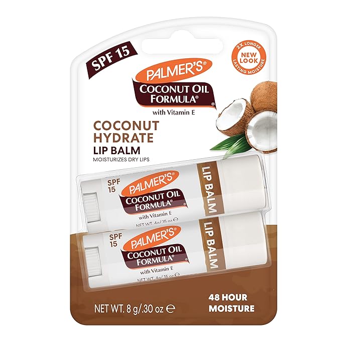 Blistex Medicated Lip Balm, 0.15 Ounce, 3 Count (Pack of 1) Prevent Dryness & Chapping & Palmer's Coconut Oil Formula Lip Balm Duo, All-Day Moisturization, Lip Balm Easter Basket Stuffers