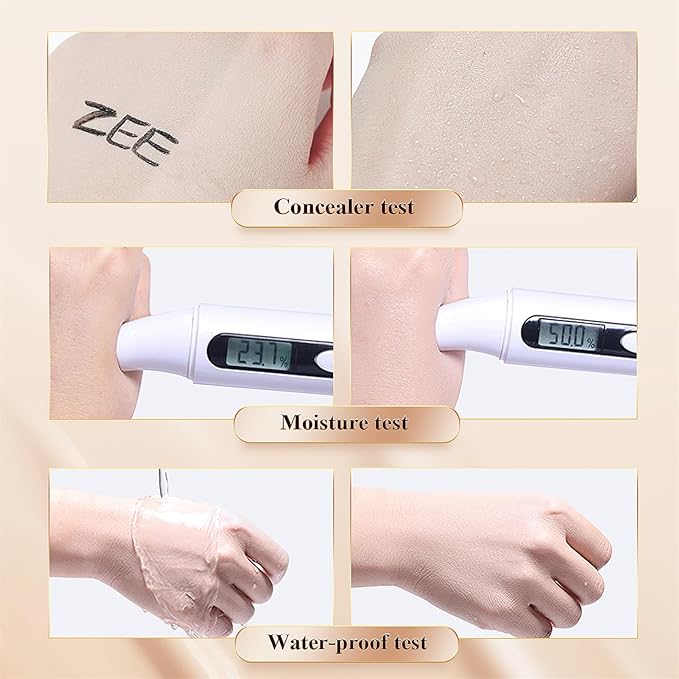 Mushroom Head Air Cushion CC Cream - BB Cream Face Makeup Foundation for Mature Skin Moisturizing Concealer Brighten Long-Lasting, Even Skin Tone for All Skin Types (2PCS Buff Beige)