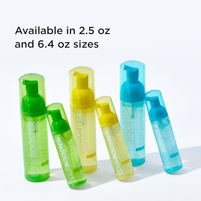 Style Factor EDGE BOOSTER Extra Strength Setting Mousse – Frizz Control, Extra Volume, and Conditioning – 6.4oz Ruby Mousse for Curly Hair