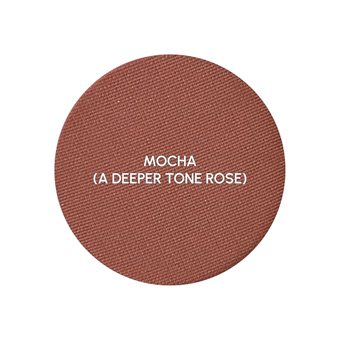 PRIMROSE POWDER BLUSH, Pressed Blush Face Makeup, Buildable Formula, Smooth Finish, Paraben Free, Made in the USA 0.11 oz. (Mocha)