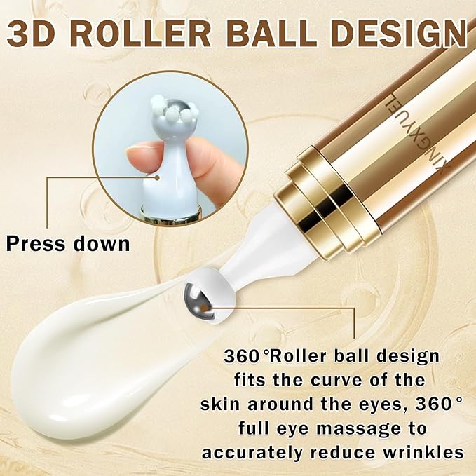 Eye Cream for Dark Circles Puffiness and Bags Eye Serum Eye Roller for Puffy Eyes Under Eye Cream for for Women Daily Skincare Crema Para Las Ojeras