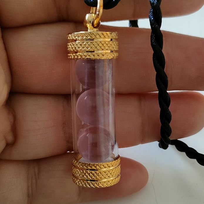 Thai Buddha Pendant Naga Eye Stone Pendant Color Pink Gem Men Women Energy Crystals for Healing and Protection Handmade Necklaces for Men