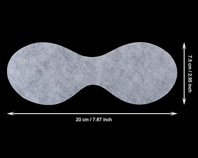 PENTA ANGEL Disposable Eye Mask Paper 50 Sheets Non Woven Eye Care Patches Cotton Spa Eye Pads Covers for Facial Skincare (100)