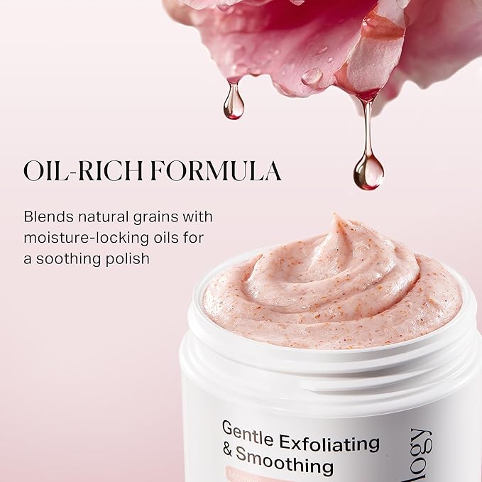 depology Microdermabrasion Facial Scrub – Exfoliator Face Polish with Walnut Shell, Jojoba & Botanical Oils for Radiant, Smooth Skin – Face Exfoliator Gentle Pore Refining for Dull or Uneven Texture