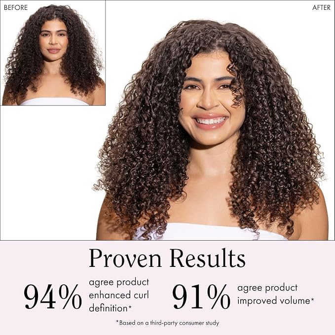 Rizos Curls Travel Curl Defining Cream, Enhance Waves, Curls & Coils, Soft Hold for Weightless Volume, Moisturizing for Frizz-Free Shine with Aloe Vera, Coconut Oil & Shea Butter, 2.5 oz