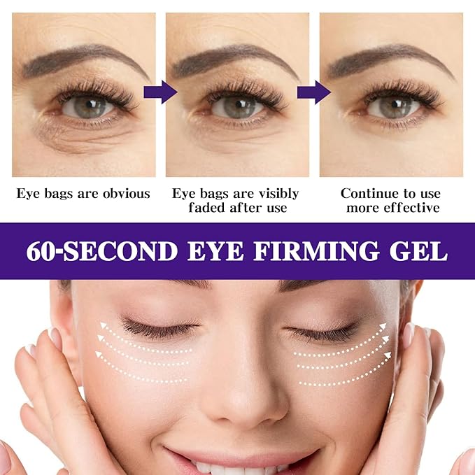 2PCS 60-Second Eye Effects Age-Defying Tinted Firming Gel, 60 Second Eye Firming Gel, Firming eye skin, Reduce Eye Skin Problems