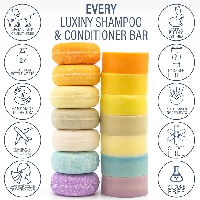 Shampoo Bar, Natural, Made in USA, Up to 60 Washes, Vegan, Sulfate Free, Mango, 2.2 Ounce, Shampoo Bar All Hair