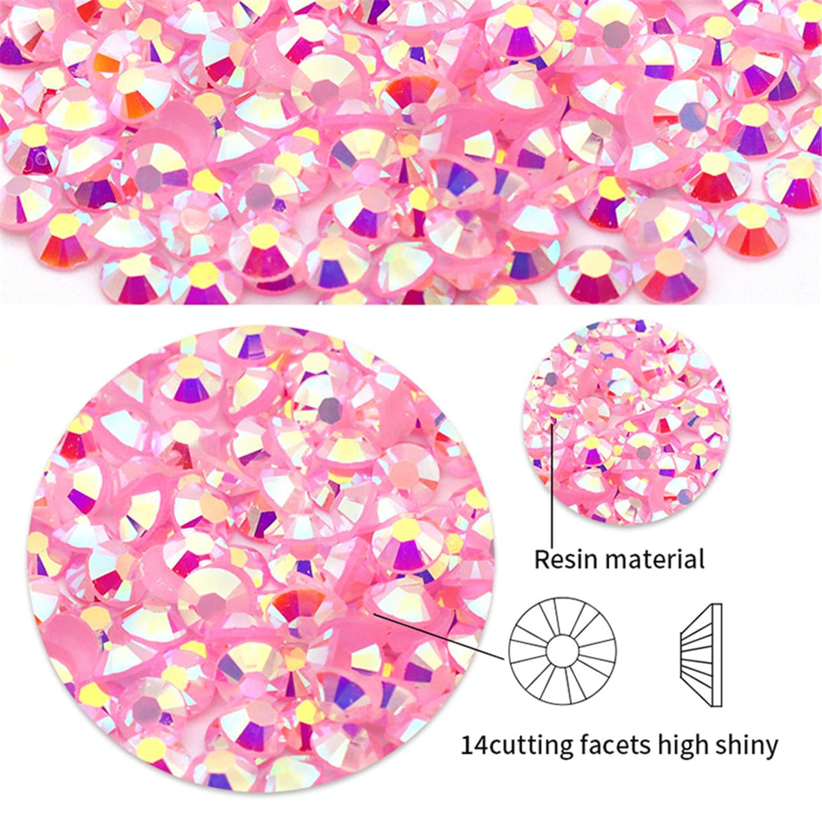 4500 Pcs SS12 3mm AB Flatback Rhinestones for Nails Art Crafts Glitter Round Shine Gems Crystals DIY Clothes Shoes （Sapphire AB）