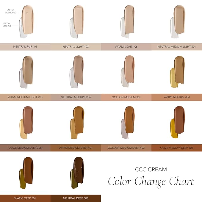 CLE Cosmetics CCC Cream (Neutral Fair 101 / SPF 50) - Color Correcting CC Cream with Sunscreen - Lightweight, Hydrating, Light to Medium Coverage Foundation - BB & CC Cream Hybrid - 1 fl oz