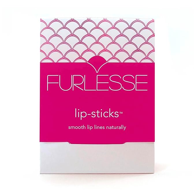 Furlesse Lip-Sticks Wrinkle Patches, Overnight Anti-Wrinkle Patches for Smile Lines, Fine Lines, and Expression Lines, Non-invasive Lip Patches, Anti-aging Skincare, 120 Patches, 30-Day Use