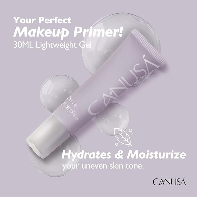Clear Makeup Primer - Pore Minimizing & Mattifying,Long Lasting Base for Oily/Sensitive Skin - Clear Translucent Finish, Moisturizes & Primes -Cruelty Free US (1.02 Fl Oz / 30ml.)
