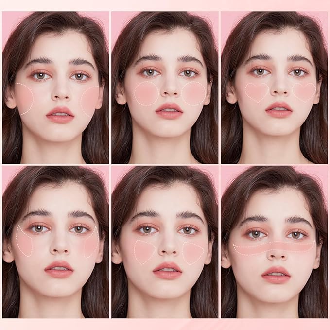 FOCALLURE Silky Cream Liquid Blush,Leaving a Matte Dewy Makeup Look,Easy to Apply and Create a Natural Flush,Long Lasting and Lightweight Cheek Blush Face Makeup,BABY DOLL