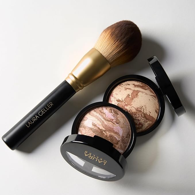 LAURA GELLER NEW YORK Classic Bronzer Brush | Fluffy Powder Brush, Contour & Define, Vegan Bristles