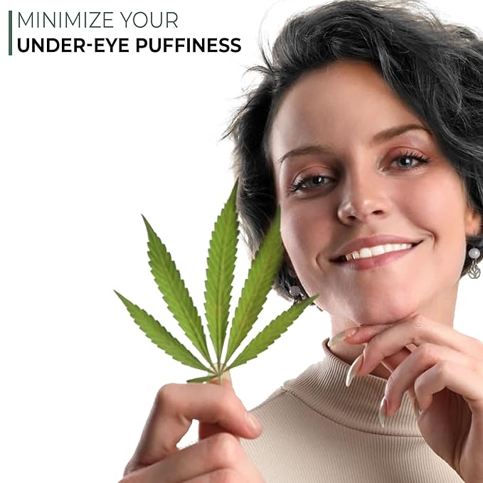Rejuvenating Hemp Eye Cream with Hemp Oil, Hyaluronic Acid, Rosehip Oil, and Vitamins. Formulated to Treat the Sensitive Skin around the Eyes.