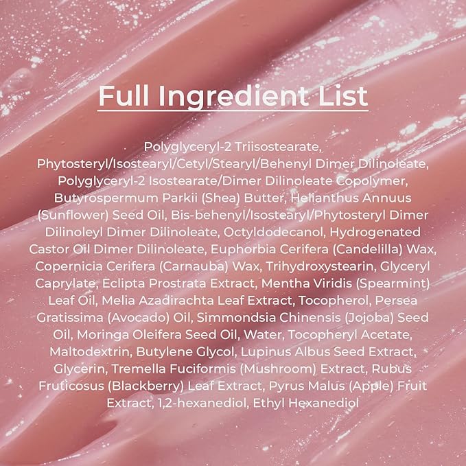 Natural Plumping Vitamin E Lip Mask, 0.46 Oz | Hydrating Lip Moisturizer For Soft, Smooth, Plump Lips, With Organic Shea Butter, Vegan Waxes, Collagen Boosters, Korean Skincare, Lip Gloss