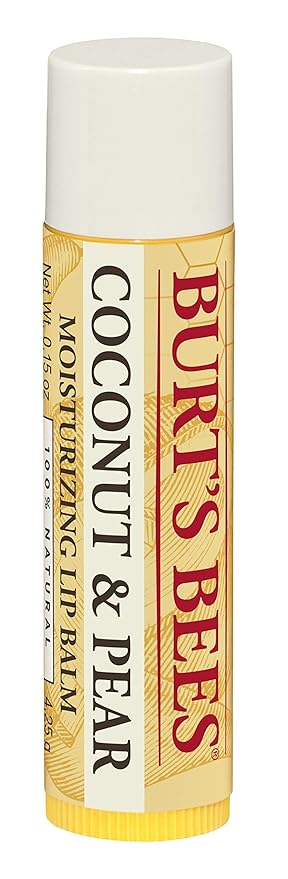 Burt's Bees Lip Balm Mothers Day Gifts for Mom - Coconut and Pear, Lip Moisturizer With Responsibly Sourced Beeswax, Tint-Free, Natural Origin Conditioning Lip Treatment, 2 Tubes, 0.15 oz.
