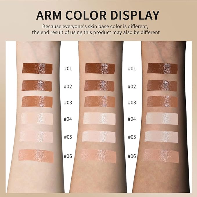 Multi-Use Foundation Stick Beauty Balm Serum Boosted Skin Tint, On-The-Go Tinted Solid Serum, Lightweight and Buildable Creamy Skin Tint Stick Makeup, Natural Finish(04#)