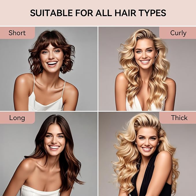 Heatless Curls, Heatless Curls Overnight Hair Care Set - Jumbo Velvet Hair Curlers to Sleep In, Soft Heatless Curling Rods for All Hair Types