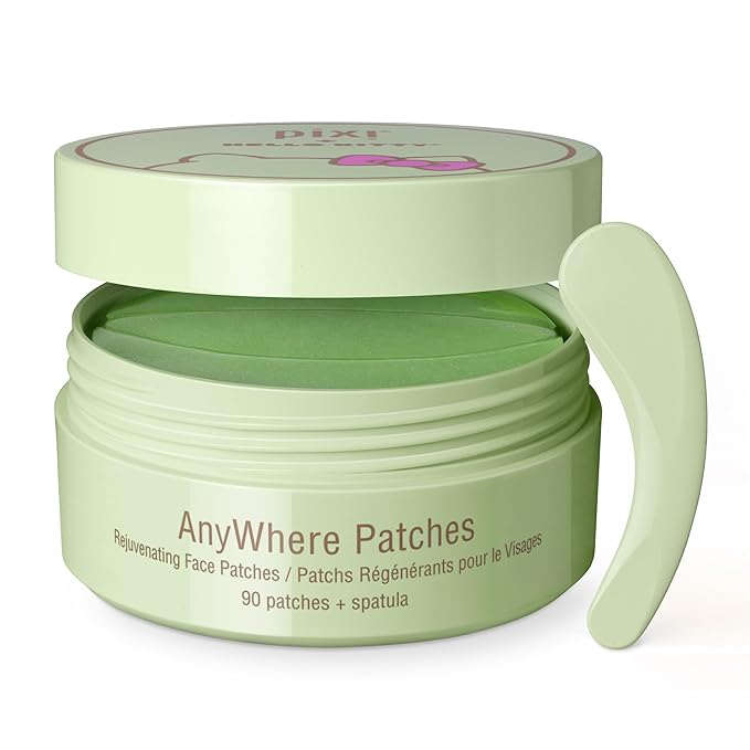 Pixi + Hello Kitty AnyWhere Patches, Multipurpose Hydrogel Under-Eye Patches, Hyaluronic, Caffeine & Retinol Eye Patches For Under Eyes, Revitalize Eye Area, 45 pairs / 90 Patches