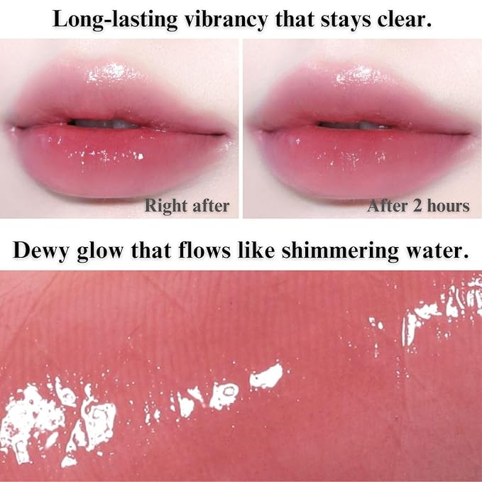 BBIA Glow Tint – Lip Plumping Volumizing Glossy & Glowy Lip Stain Naturally Moisturizing Comfortable Texture Lightweight Long-Lasting Vivid Color Non-Sticky Korean Makeup (05 VIN CHAUD, Pack of 1)