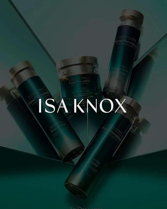 Isa Knox AGE FOCUS PRIME DOUBLE EFFECT SKINCARE - Korean Skincare, Lightweight but Nourishing Toner, Emulsion Lotion, Serum, Cream, Cleansing Foam (417ml / 14.10 Fl Oz)