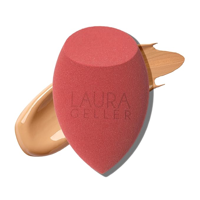 LAURA GELLER NEW YORK Full Face Blending Sponge, Easy Makeup Blender for Foundation & Concealer, Latex-Free for Sensitive Skin